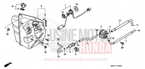 FUEL TANK FES125Y de 2000